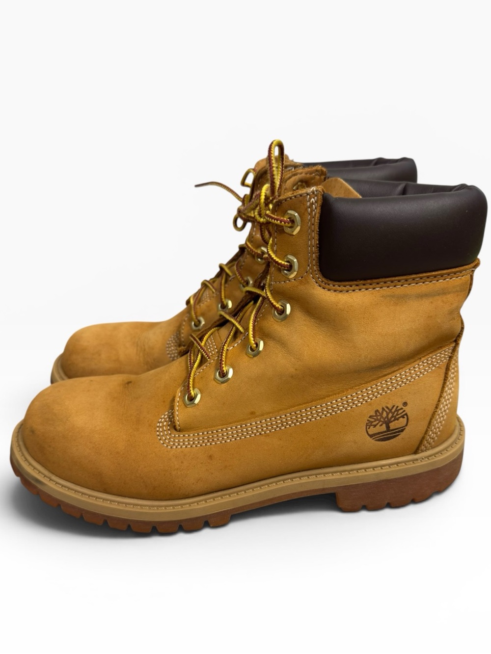 Timberland Premium 6 Inch Waterproof Wheat Nubuck Boots Mens Size 7